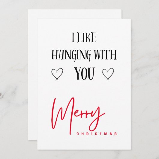 メリークリスマス |タイポグラフィ好き彼氏 シーズンカード (正面/裏面)