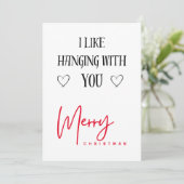 メリークリスマス |タイポグラフィ好き彼氏 シーズンカード (スタンド正面)