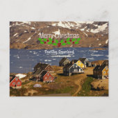 メリークリスマス、タシイラク、グリーンランド シーズンポストカード (正面)