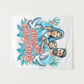 メリークリスマス タペストリー (正面(横))