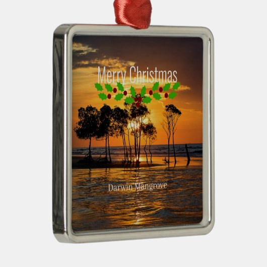 メリークリスマス・ダーウィン・マングローブ メタルオーナメント (右)