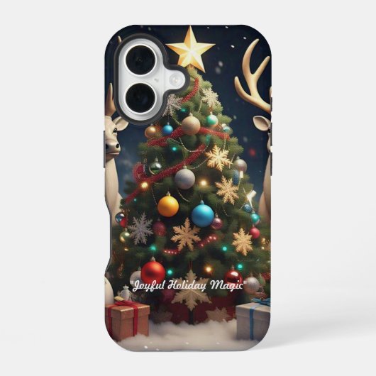 "メリークリスマス チア" iPhone 16ケース (裏面)