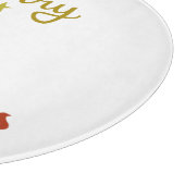 メリークリスマス+ツリーデザイン カッティングボード (角)