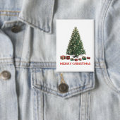 メリークリスマス ツリー(デザイン1)プレゼント付き 缶バッジ (インサイチュ)