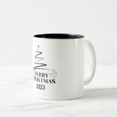メリークリスマス ツートーンマグカップ (正面右)