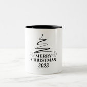 メリークリスマス ツートーンマグカップ (中央)