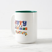 メリークリスマス ツートーンマグカップ (正面左)