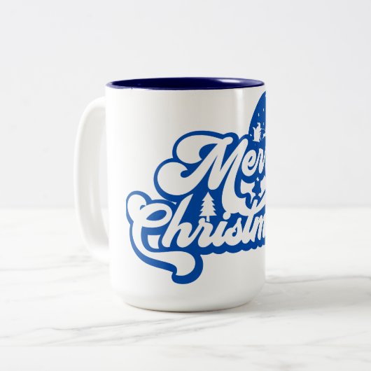 メリークリスマス ツートーンマグカップ (正面左)