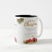メリークリスマス ツートーンマグカップ (正面右)