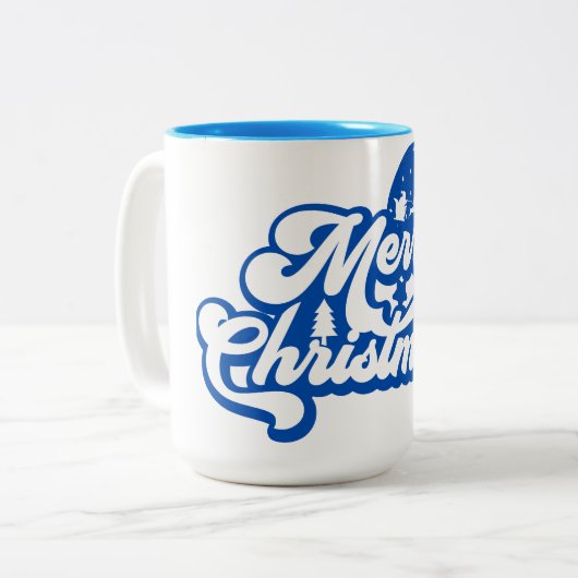 メリークリスマス ツートーンマグカップ (正面左)