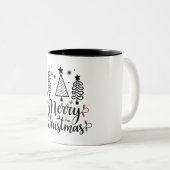 メリークリスマス ツートーンマグカップ (正面右)