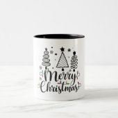 メリークリスマス ツートーンマグカップ (中央)