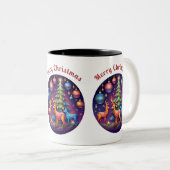 メリークリスマス ツートーンマグカップ (正面右)