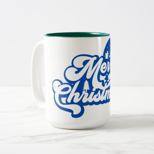 メリークリスマス ツートーンマグカップ (正面左)