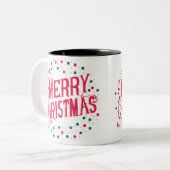 メリークリスマス ツートーンマグカップ (正面左)