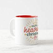 メリークリスマス ツートーンマグカップ (正面左)