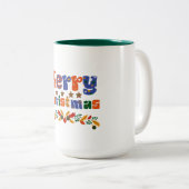 メリークリスマス ツートーンマグカップ (正面右)