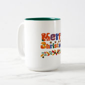 メリークリスマス ツートーンマグカップ (正面左)