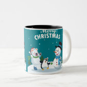 メリークリスマス ツートーンマグカップ (正面右)