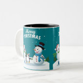 メリークリスマス ツートーンマグカップ (正面左)