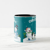 メリークリスマス ツートーンマグカップ (中央)