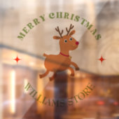 メリークリスマス テキスト リンデューブ ホワイト ウィンドウサイン (シート2)