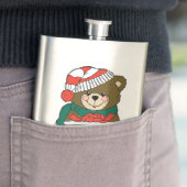「メリークリスマス」テディベア フラスク (インサイチュ)