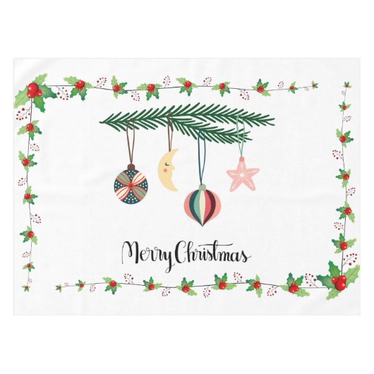 メリークリスマス テーブルクロス (正面(横))