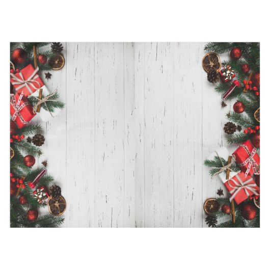 "メリークリスマス" テーブルクロス (正面(横))