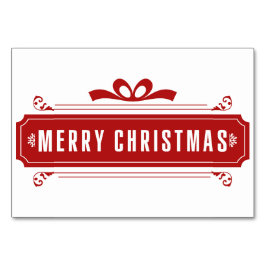 メリークリスマス テーブルナンバー