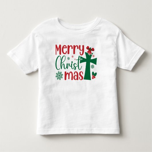 メリークリスマス トドラーTシャツ (正面)