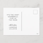 メリークリスマス |トナカイレトロ杖 シーズンポストカード (裏面)