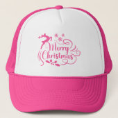 メリークリスマス トナカイ クリスマス デザイン キャップ (正面)