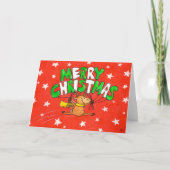 メリークリスマス トナカイ グリーティングカード (正面)