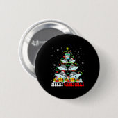 メリークリスマス トナカイ 妖精 サンタ クルーズ船 Xm 缶バッジ (正面&裏面)