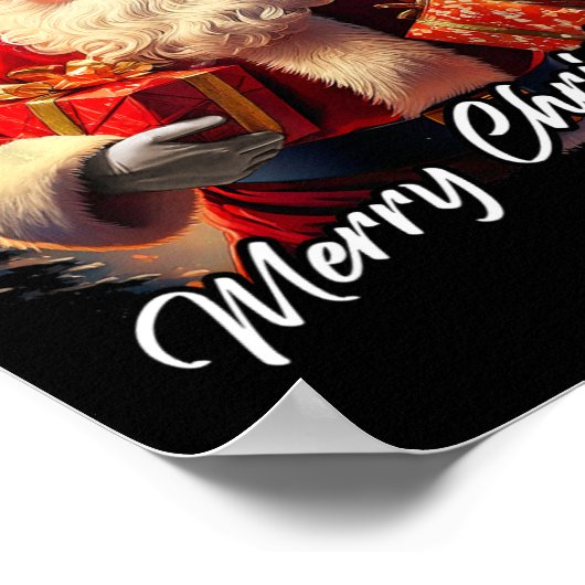 メリークリスマス – トランプ・サンタグラおもしろいップ大統領 ポスター (角)