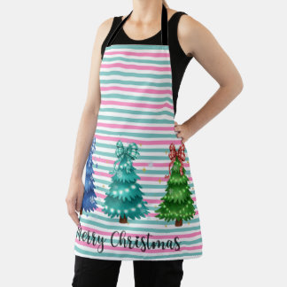 メリークリスマス トリオツリー エプロン