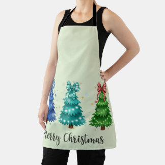 メリークリスマス トリオツリー エプロン