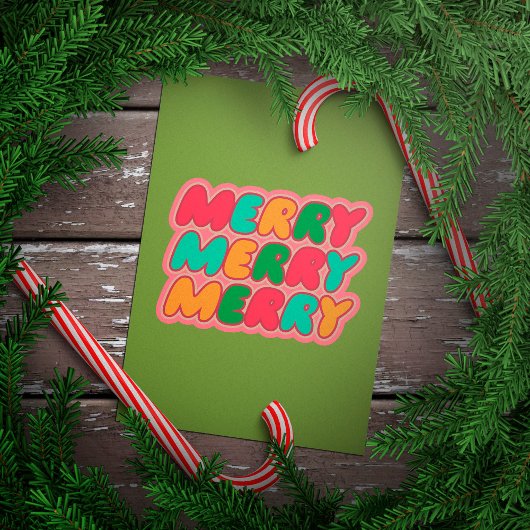メリークリスマス トレンディウォールアートポスター ポスター