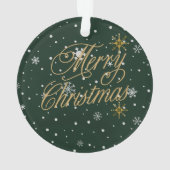  メリークリスマス トレンディ ホリデー オーナメント (裏面)