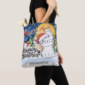 メリークリスマス トートバッグ (クローズアップ)