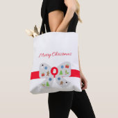 メリークリスマス トートバッグ (クローズアップ)