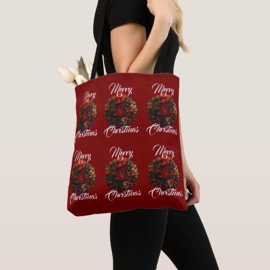 "メリークリスマス" トートバッグ (クローズアップ)