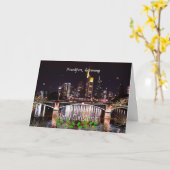 メリークリスマス、ドイツ・フランクフルト カード (黄色い花)