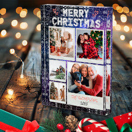 メリークリスマス ドゥードル スターリー・ナイト 5枚写真 ファミリー フォトブロック