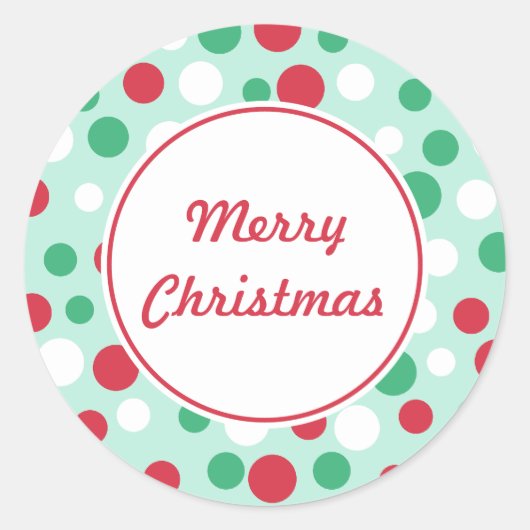 メリークリスマス ドット シール (正面)