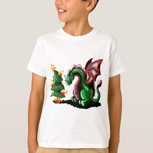 メリークリスマス・ドラゴン Tシャツ (正面)