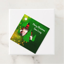メリークリスマス、ドワーフおもしろいズはパーソナライズ フェイバータグ