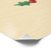 メリークリスマス：ネコとスイーツイラストレーション ポスター (コーナー)