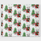 メリークリスマス・ネズミ ラッピングペーパー (フラット)
